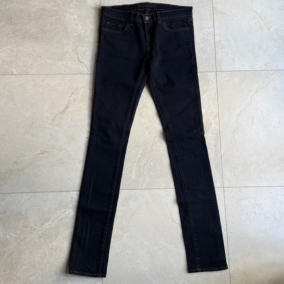 J Brand 912 Pencil Leg Skinny Jeans in Black Size 27 - Picture 7 of 11